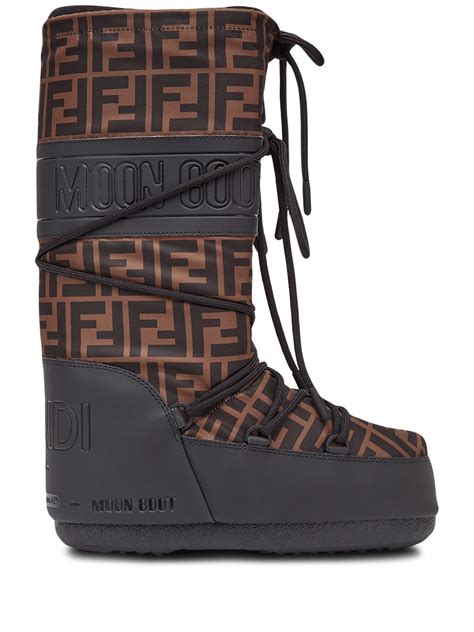 moonboots fendi|Fendi platform knee high boots.